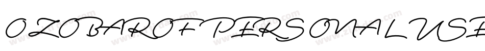 OZOBAROF PERSONAL USE字体转换
